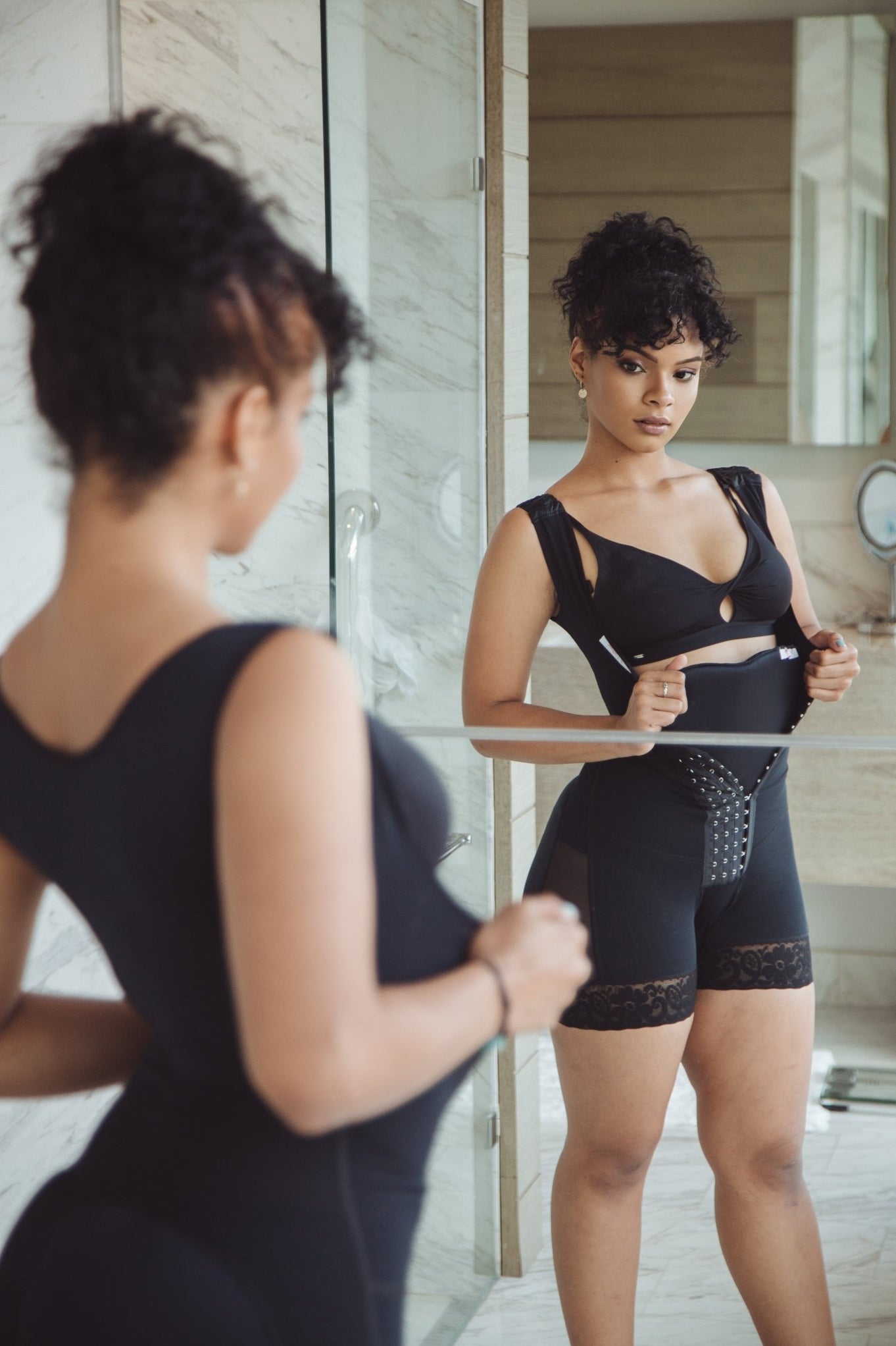 Curvy Gyals Black Fajas Foam Abdominal Compression Board Flattens