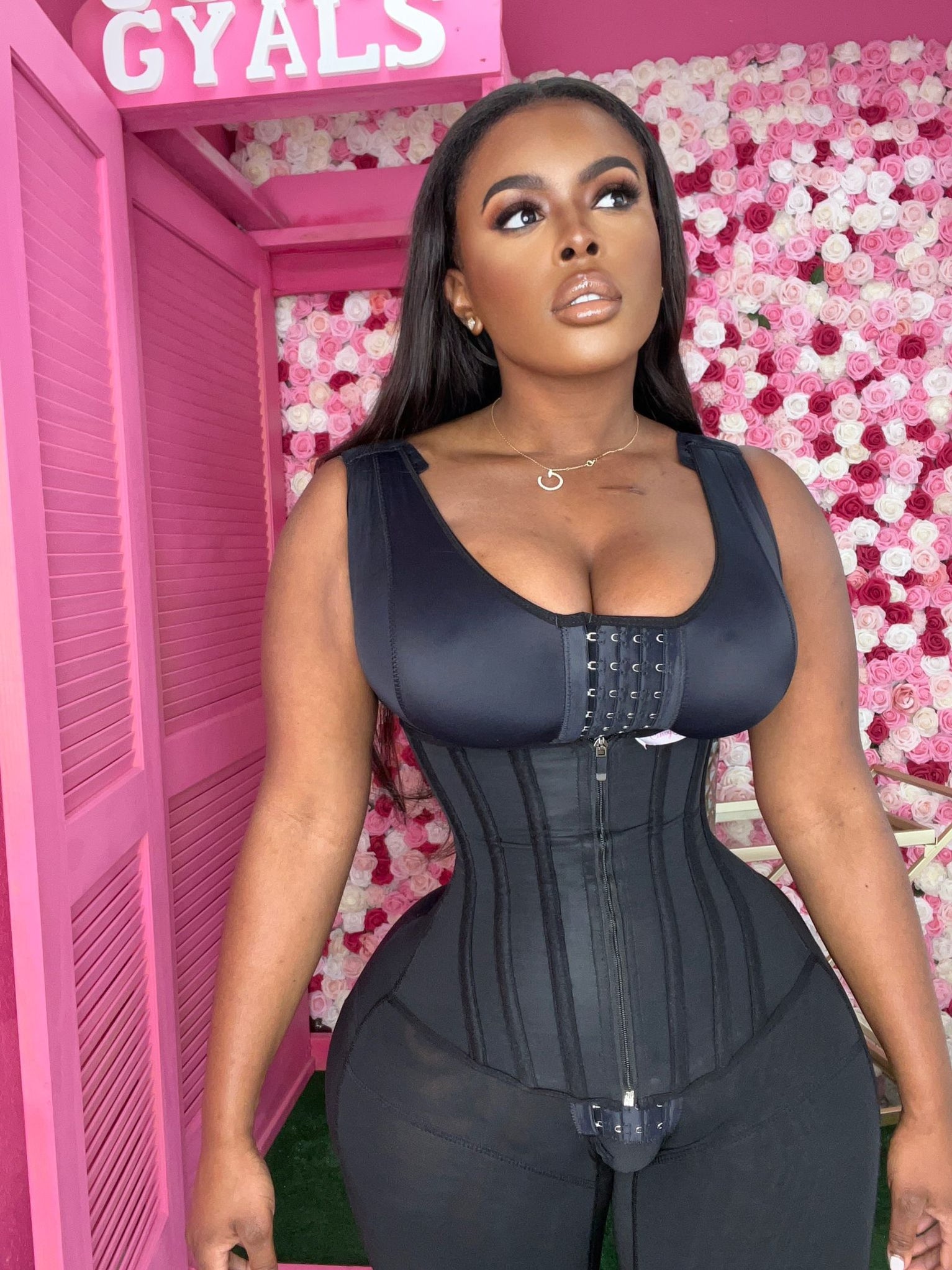 Curvy Gyals Full Body Snatcher Waist Eraser Faja Shape, Support